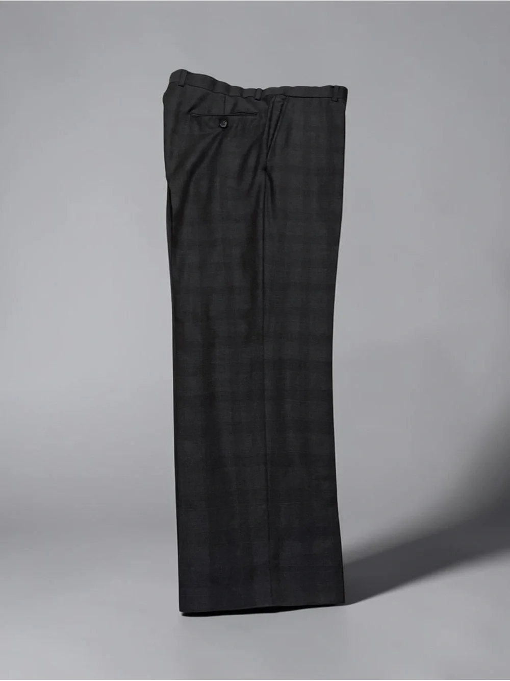 2PC Ermenegildo Zegna Black Single-Breasted Men's dark grey suit 43R/36R